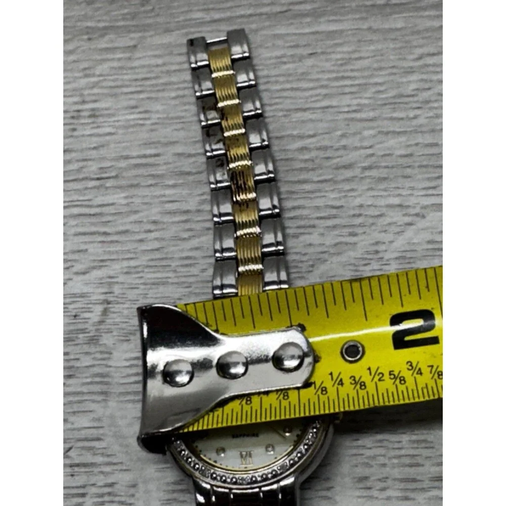 Lucien Piccard 28106TT Women’s Two Tone Sapphire Crystal Watch